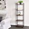 Household Essentials Jamestown 59" 5-Shelf Narrow Bookshelf